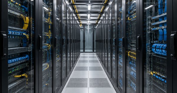 Servidores de un centro de datos genérico, como ilustración de los recursos de computación para inteligencia artificial.